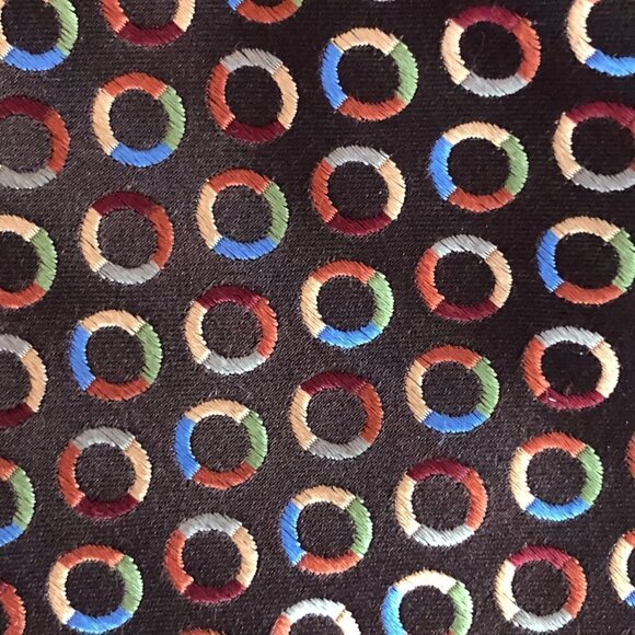 Murano Collezione Hand Tailored Embroidered Silk Necktie - Picture 3 of 6